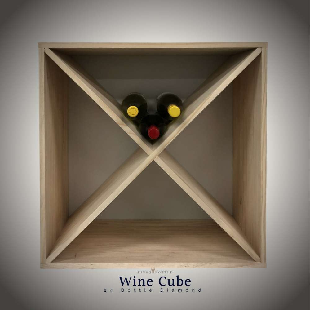 KingsBottle 24 Bottle Compact Cross Wine Cube-Freedom Room