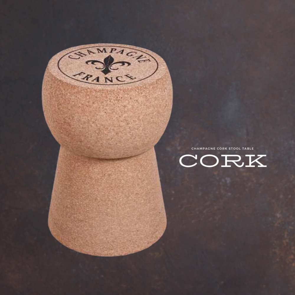 KingsBottle Champagne Cork Stool Cork Table-Freedom Room