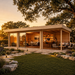 ALU Concept 44O Freedom Room transformed into a backyard bar with friends and family enjoying an afternoon gathering.