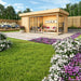 A cozy, sunlit backyard retreat with glass walls and a sofa inside, the GardenHouse24 USA ALU Concept 70C Garden Room blends comfort and nature seamlessly