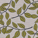 A close-up pattern of Couristan Dolce Indoor/Outdoor Rug - Summer Ivy/Ivory-Olive reveals repeating olive leaf clusters on ivory weave