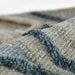 A close detail of Momeni Allegro Indoor Rug - ALL-1 Blue shows its thick, durable yarns and multi-dimensional weave
