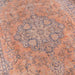 A closer look at Momeni Afshar Indoor Rug - AFS11 Copper reveals the ornate floral medallion and distressed copper background