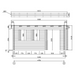 A detailed blueprint reveals the structural wall components and window placements of the GardenHouse24 USA Miriam 44B Classic Garden Room