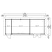 A floor plan of the GardenHouse24 USA Mikelli 44 Garden Room in feet shows three distinct sections with labeled square footage