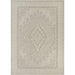A full overhead shot displaying the complete geometric pattern of Couristan Liguria Indoor/Outdoor Rug - Sarzana/Dove Grey