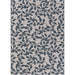 A full view of the Couristan Dolce Indoor/Outdoor Rug - Summer Ivy/Ivory-Slate Blue displays its entire vine and leaf pattern