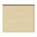 A plain side wall of the GardenHouse24 USA Q Bic ALU 70G Garden Room displays smooth horizontal wood paneling