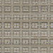 A top-down close-up of Couristan Fez Indoor/Outdoor Rug - Sidi/Sunlight shows a repeating grid design in beige, gray, and sunlight gold