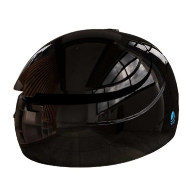 A black Dreampod Sport Float Pod with a reflective, sleek finish