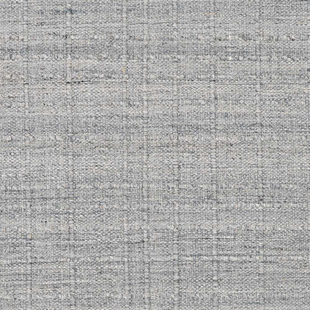 A close-up of the Couristan Ascot Indoor/Outdoor Rug - Windowpane/Grey shows the consistent grid weave with a blend of grey and ivory threads