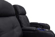 A close-up of the Valencia Verona Power Headrest Edition Home Theater Seating