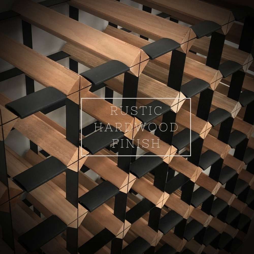 KingsBottle 72 Bottle Timber Wine Rack | 8x8 Configuration-Freedom Room