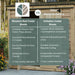 A comparison chart contrasting western red cedar sheds with imitation cedar sheds, placed over a shed image, explaining benefits of the Outdoor Living Today 8×8 Gardener Shed