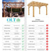 A detailed comparison chart highlighting the superior quality and features of the Outdoor Living Today Western Red Cedar Pergola & Canopy versus competitors