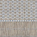 A detailed shot of the Couristan Charm Indoor/Outdoor Rug - Yukon/Twig features an intricate diamond pattern in a tight weave