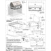 A detailed technical drawing of the Alfresco Grills 42″ Luxury Grill Built-In, providing precise measurements