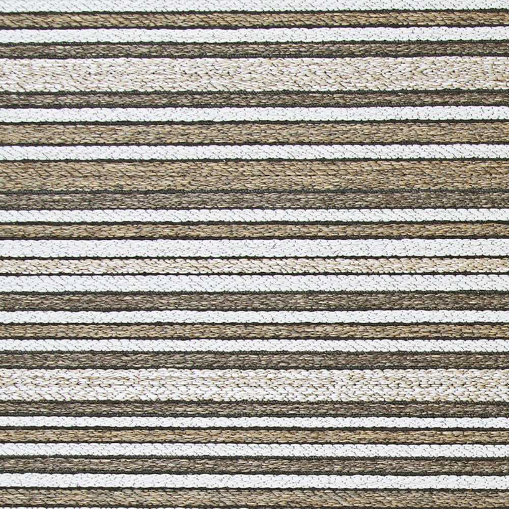 A direct overhead view of the Couristan Cape Indoor/Outdoor Rug - Brockton/Light Brown-Ivory
