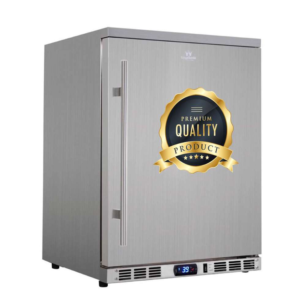 KingsBottle 24 Inch Outdoor Beer Fridge Cooler Stainless Steel-Freedom Room