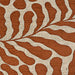 A full section of the Couristan Castille Indoor/Outdoor Rug - Fiore/Terra-Cotta shows its symmetrical design with branching organic shapes