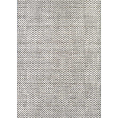 A full top-down view of the Couristan Cape Indoor/Outdoor Rug - Marion/Light Brown-Ivory shows its symmetrical pattern and rectangular shape