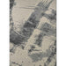 A full top-down view of the Couristan Castille Indoor/Outdoor Rug - Canvas/Glacier reveals its striking abstract artwork with dynamic glacier and grey streaks
