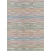 A full view of the Couristan Cape Indoor/Outdoor Rug - Fayston/Multi shows its balanced checkerboard-like layout in soft, multicolor tones