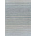 A full view of the Couristan Cape Indoor/Outdoor Rug - Shallows/Taupe-Grey reveals its striped taupe and grey pattern in a rectangular shape