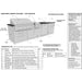 A labeled diagram outlines every part of the Sunstone Houston 9ft 8in Outdoor GrillBar Sink & Fridge Island Package, including drawers, burners, fridge, and sink for planning your setup
