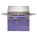 Alfresco Grills 42 Luxury Grill Refrigerated Cart Model in Lilac brings a unique, stylish purple finish