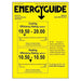 An energy efficiency label showing cooling efficiency up to SEER2 20 and heating efficiency HSPF2 10.5 for the Senville 33000 BTU Mini Split Air Conditioner - Heat Pump - SENA33HF