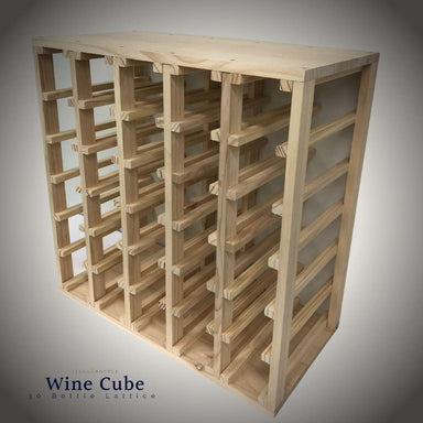 KingsBottle 30 Bottle Lattice Wine Cube-Freedom Room