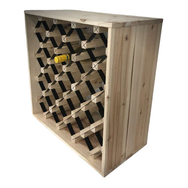 KingsBottle 25 Bottle Diamond Cube Wine Rack-Freedom Room