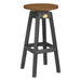 Antique Mahogany and Black LuxCraft Bar Stool