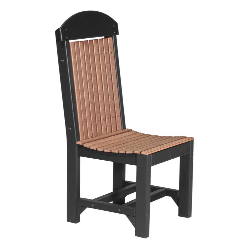 Antique Mahogany and Black LuxCraft Classic Side Chair