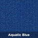 Aquatic Blue Tenshon Equilateral Triangle Shade Sail fabric color sample featuring a deep aquatic blue woven shade material