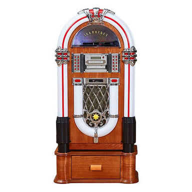 Arkrocket Taurus II Jukebox with Stand - Maple 2024 New Upgrade presents a classic wooden maple finish