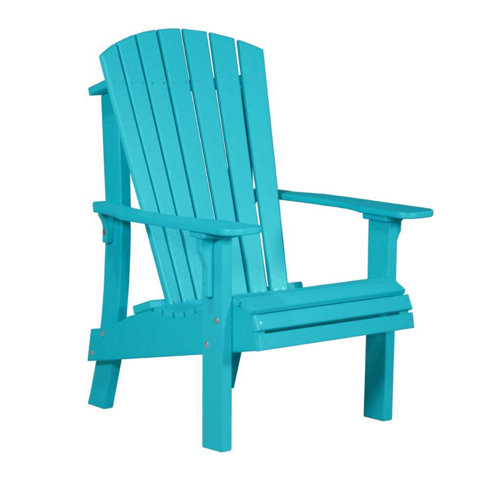 Aruba Blue LuxCraft Royal Adirondack Chair