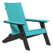 Aruba Blue and Black LuxCraft Urban Adirondack Chair