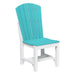 Aruba Blue and White LuxCraft Adirondack Side Chair