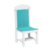 Aruba Blue and White LuxCraft Classic Side Chair