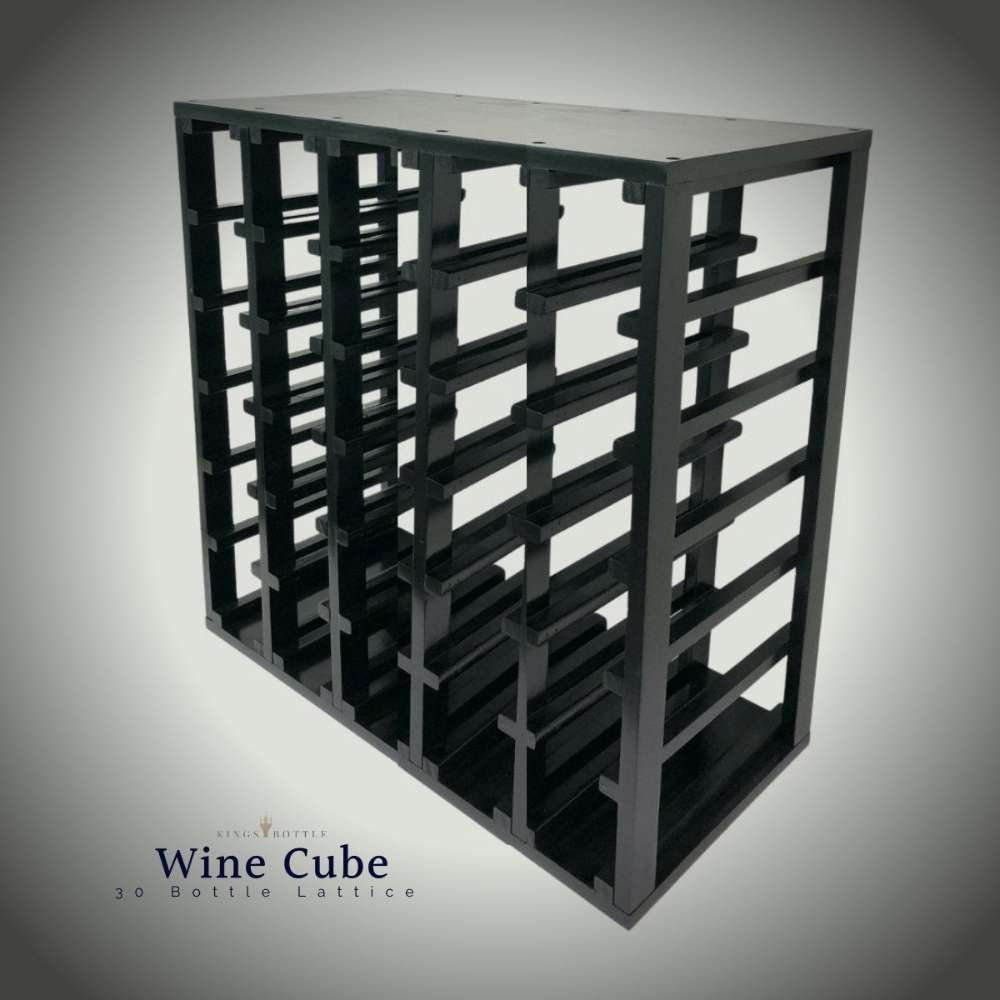 KingsBottle 30 Bottle Lattice Wine Cube-Freedom Room