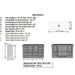 A technical diagram shows the precise measurements and shipping details for the Outdoor Living Today 12×4 with Sliding Doors SpaceSaver Storage Shed, including height, width, and window sizes