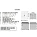 A technical drawing shows the full dimensions and window sizes of the Outdoor Living Today 12×12 Sunshed Garden Shed in a clear, labeled diagram