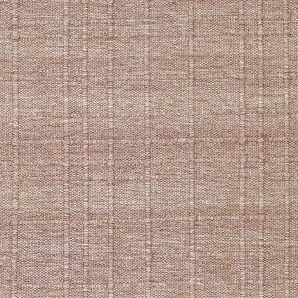 A tighter crop shows the Couristan Ascot Indoor/Outdoor Rug - Windowpane/Rose up close with a neat grid pattern in rose and ivory tones