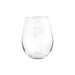 Atlanta Falcons Crate & Barrel NFL Aspen 11.75oz Stemless Wine Glass, Set of 4 featuring an etched Falcons bird logo on clear glass
