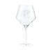 Atlanta Falcons Crate & Barrel NFL Tour 24oz Red Wine Glass, Set of 4 featuring the Falcons bird logo etched on a clear stemmed wine glass