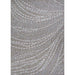 A top-down look at the Couristan Charm Indoor/Outdoor Rug - Aurora/Twig displays its abstract pattern of white curved lines on a twig-colored base