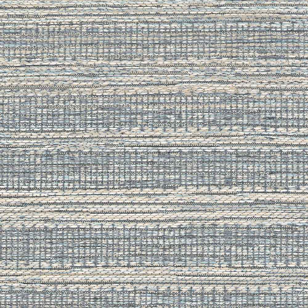 A top-down view reveals the detailed weave and soft color variation of the Couristan Cape Indoor/Outdoor Rug - Shallows/Taupe-Grey