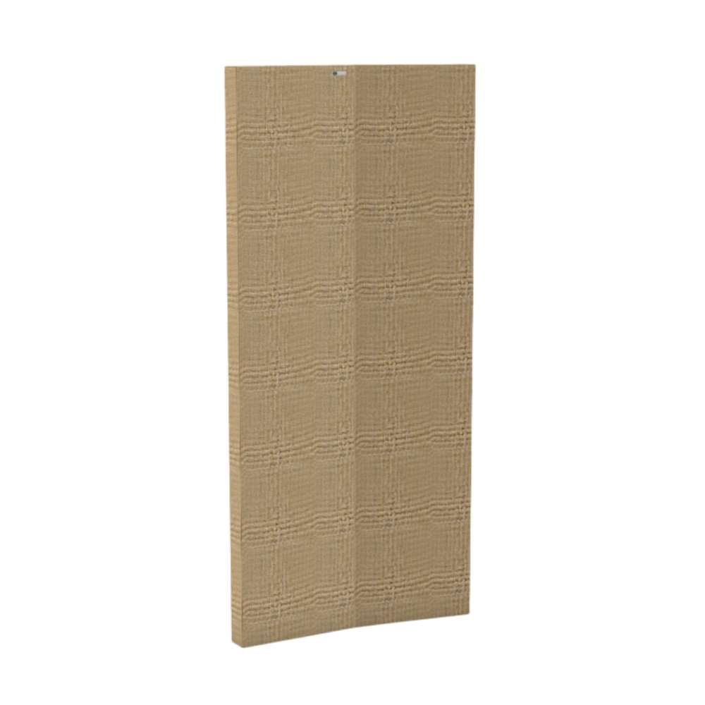 Austen GIK Acoustics ScreenPanel Vocal Screen tan fabric acoustic panel with a woven texture and center fold